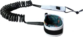 10FT/9FT 7MM Surfboard Leash SUP Coiled Leash SUP Paddle Webbing Paddle Board Surf Leg Rope(7mm 10ft f)