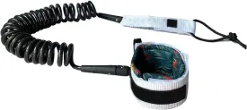 10FT/9FT 7MM Surfboard Leash SUP Coiled Leash SUP Paddle Webbing Paddle Board Surf Leg Rope(7mm 9ft D)