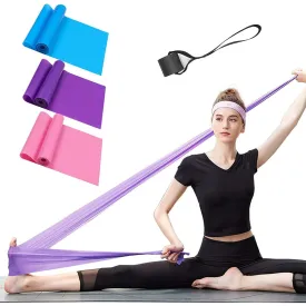 3 Pack Professional Latex Elastic Bands for Home or Gym Upper & Lower Body Exercise