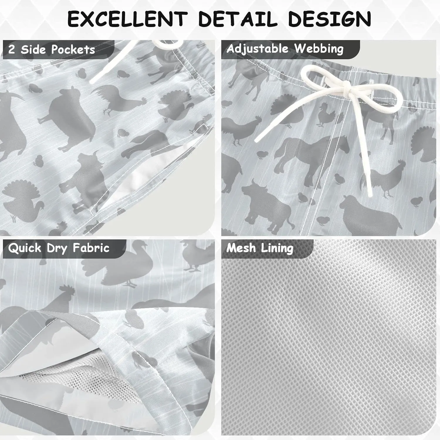 Aflyko Boys' Board Short Girls Swimming Trunk Bathing Suit Swimwear All Day Shorts