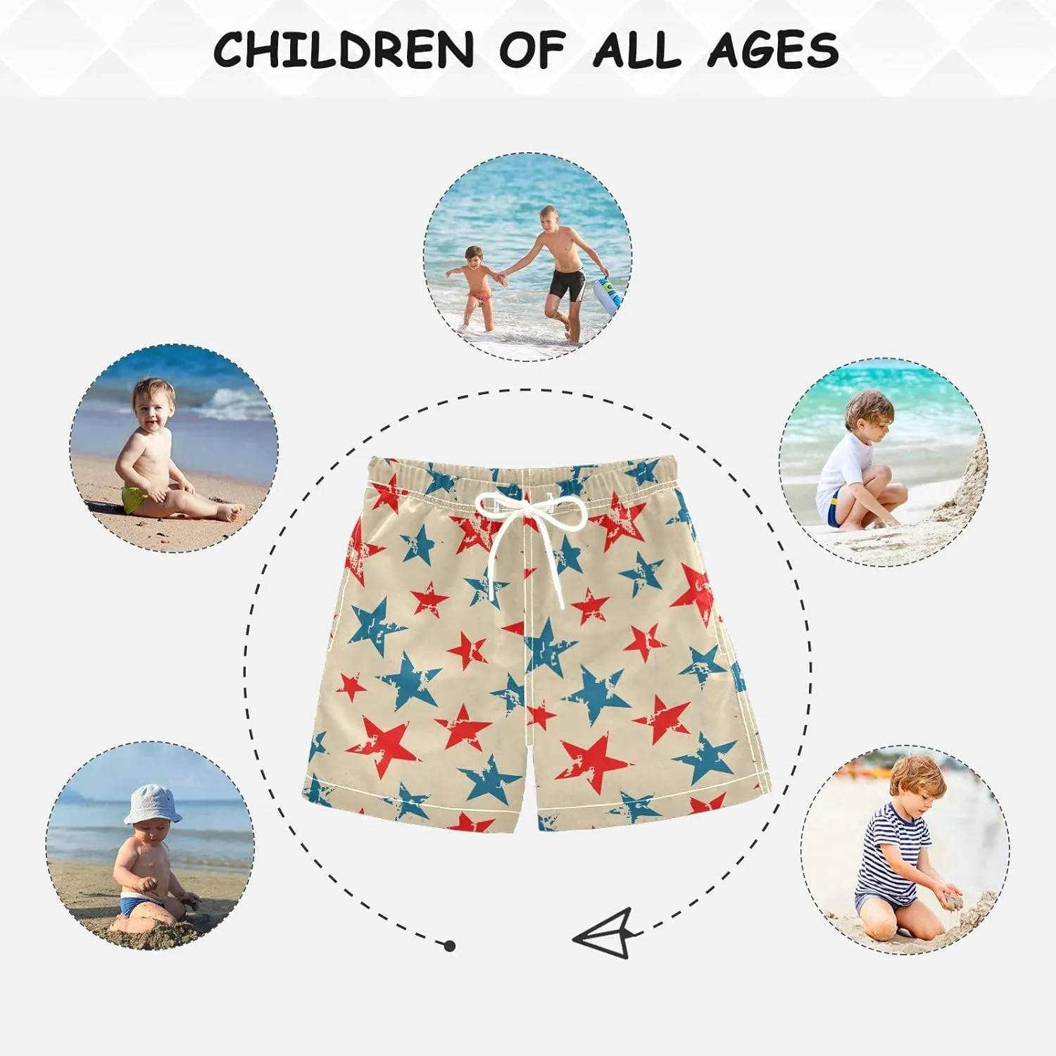 Aflyko Boys' Board Short Girls Swimming Trunk Bathing Suit Swimwear All Day Shorts