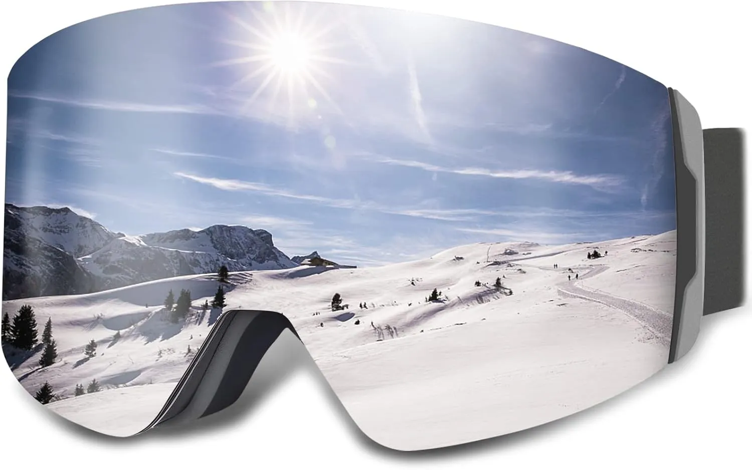 AVAWAY Ski Goggles Women Men Adult Snowboard Skiing Goggle Anti Fog Safety Glasses OTG Winter Snow Sports Accessory Gear