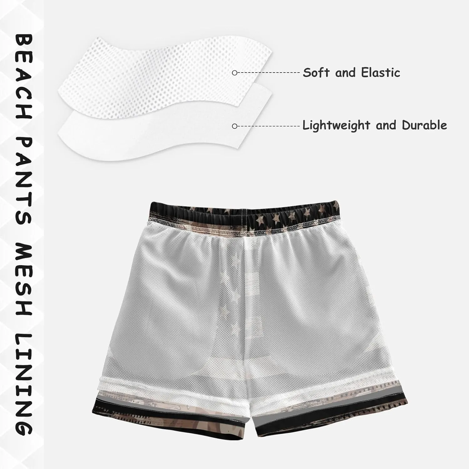 Black and White Cow Print Boys Beach Shorts Swim Trunks Toddler Bathing Suit Swimsuit Kids Swimwear