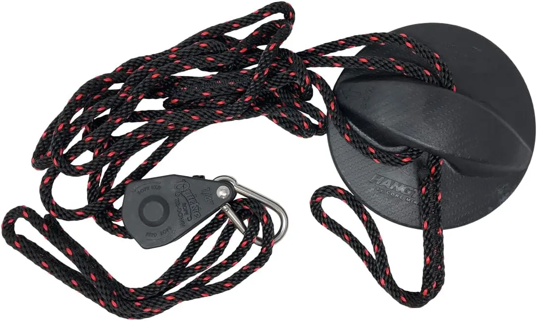 Boat Cover Support System: Mooring Cover Suspension with Rope Ratchet Pulley, Marine Grade Material, Universal Fit  Wakeboard Tower, Bimini & T-Top Compatible
