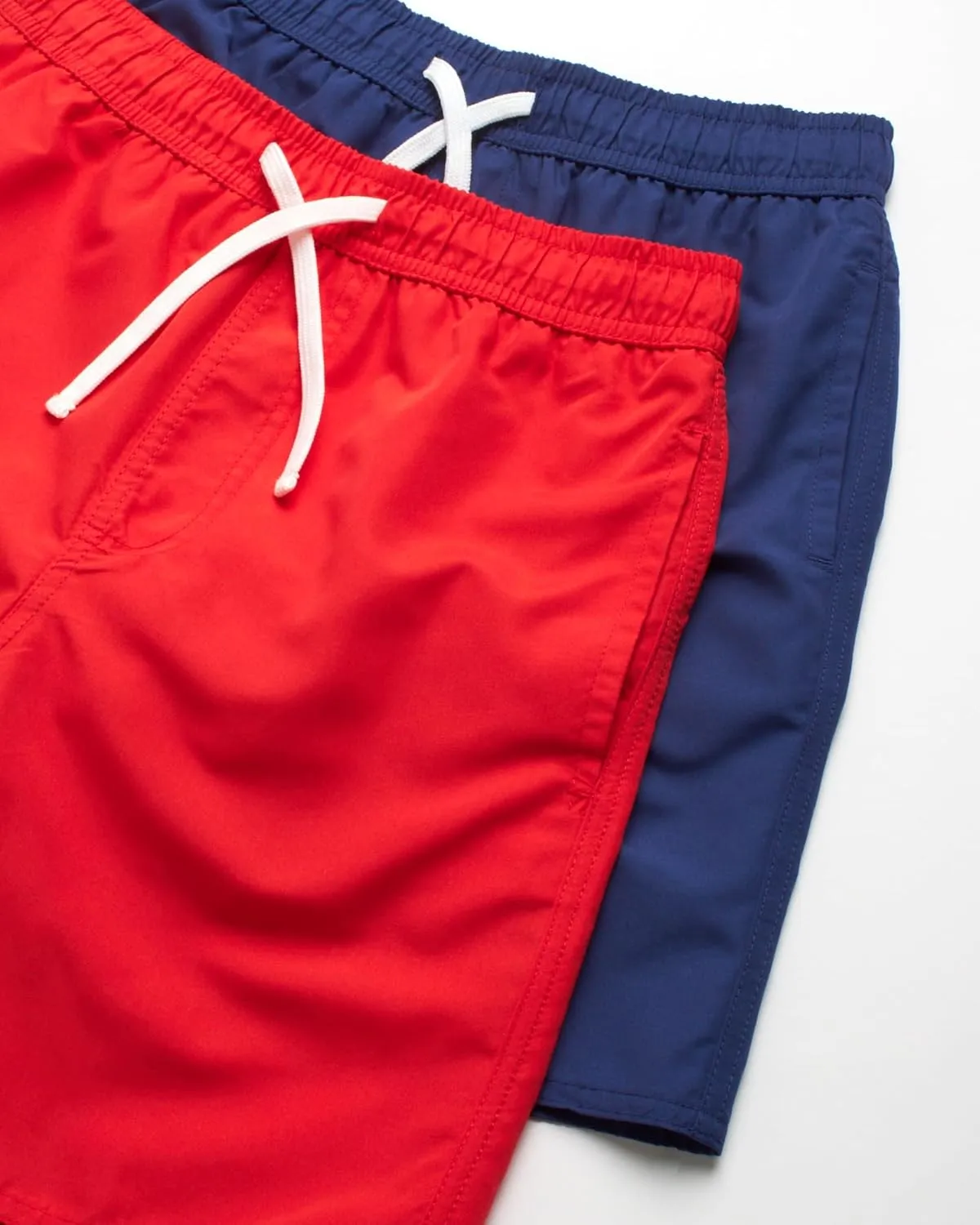 Boys Swim Trunks - 2 Pack Basic Quick Dry Boys Board Shorts Bathing Suit Kids Swimwear with Pockets (Sizes: 8-18)