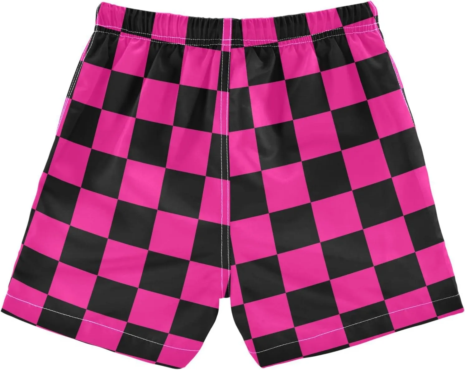 Buffalo Check Plaid Boys Swim Trunks Checkerboard Toddler Beach Board Shorts Summer Bathing Suit 2T