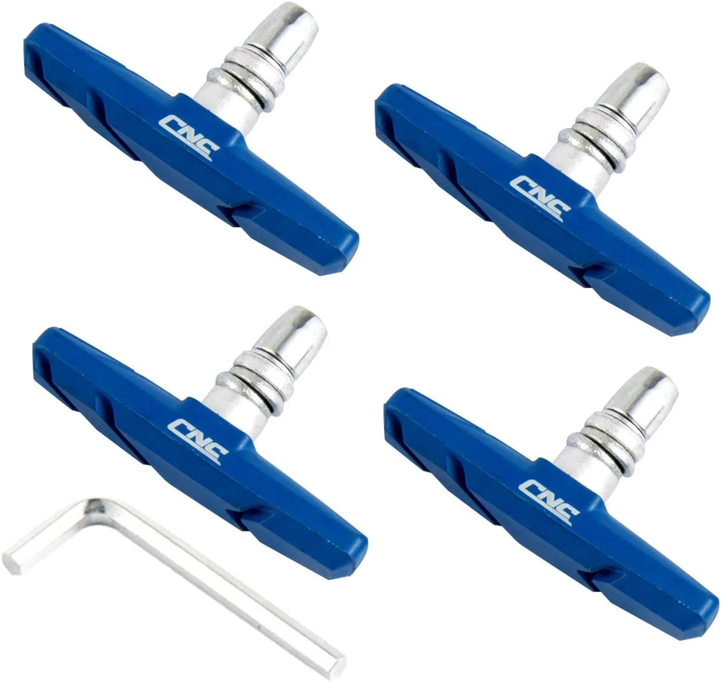 CNC 2 Pairs Bicycle V-Brake Pads, Bike 70mm V Brake Blocks Set, Cantilever Brake Pads