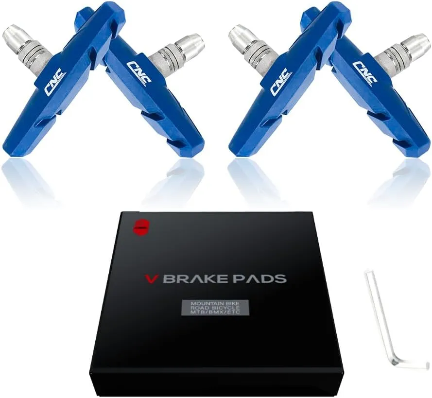 CNC 2 Pairs Bicycle V-Brake Pads, Bike 70mm V Brake Blocks Set, Cantilever Brake Pads