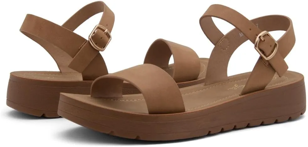 Herstyle Womens Flat Sandals  One Band Ankle Strap Dressy Casual Sandals with Cushioned Footbed | Comfortable Open Toe Walking Shoes for Summer & Daily Wear