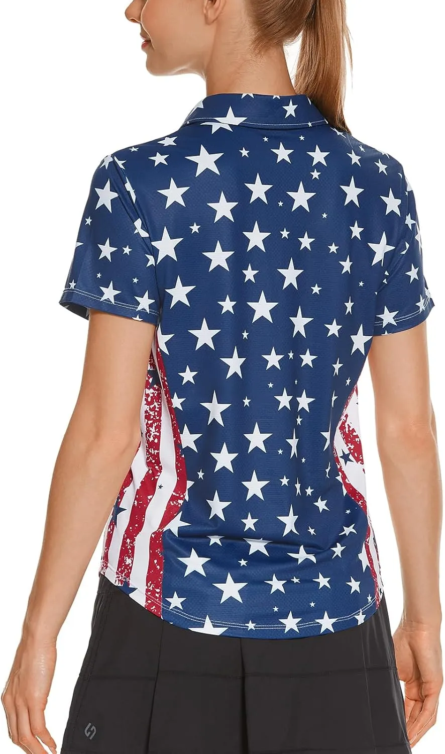 HODOSPORTS Women's Golf Polo Shirts Short Sleeve Collared V Neck Tennis Shirt Quick Dry Fit UPF 50  Golf Apparel Clothes