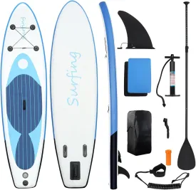 Inflatable Stand Up Paddle Board Ultra-Light-SUP with Premium Paddleboard Accessories, Camouflage Print Extra Wide Paddle Board, Waterproof Bag, Hand Pump, Retractable Propeller, Removable F