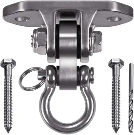 IOH Heavy Duty Swing Hanger Stainless Steel 304 Antirust - 2000 lb Capacity, 180 Silent, Playground Porch Yoga Seat Trapeze, Hammock Chair, Hanging Kit, Indoor Outdoor Set, Patent Design