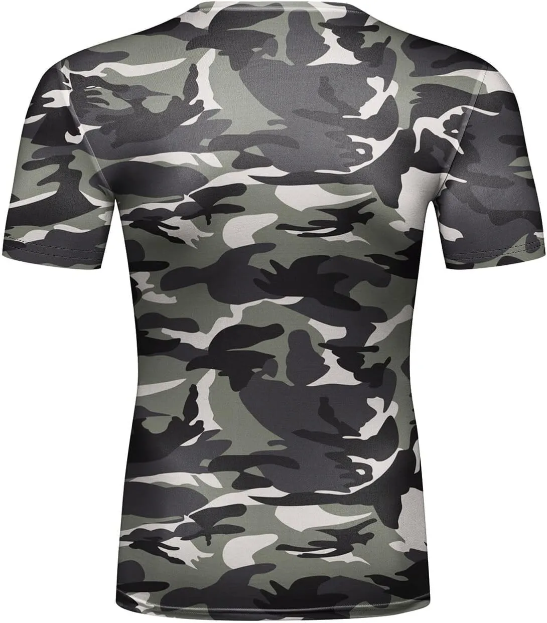 Men's Fitness Shirt Compression Short Sleeve Sports T-Shirt Workouts Running Tee Quickly Dry Tops Bat Logo Blouse