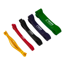 Resistance Band Loop Set of 5 Heavy Duty Gym Yoga Workout
