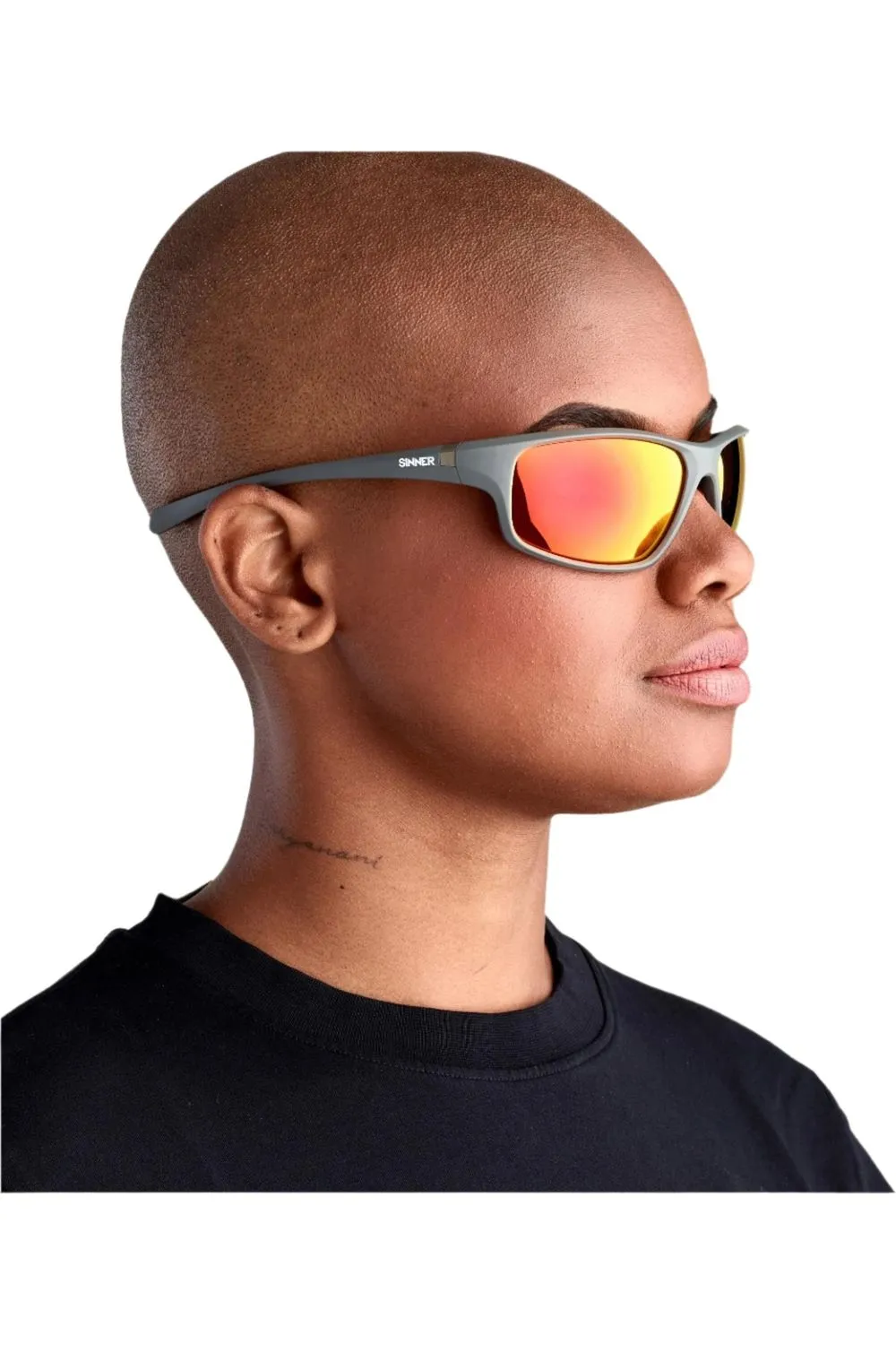 Sinner Fonds Sunglasses Matte Dark Green-Sintec Smoke Orange Oil