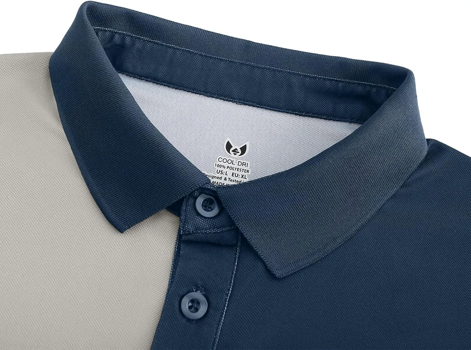 TIHEEN Golf Shirts for Men Dry Fit Performance Polo Short Sleeve Collared Shirt