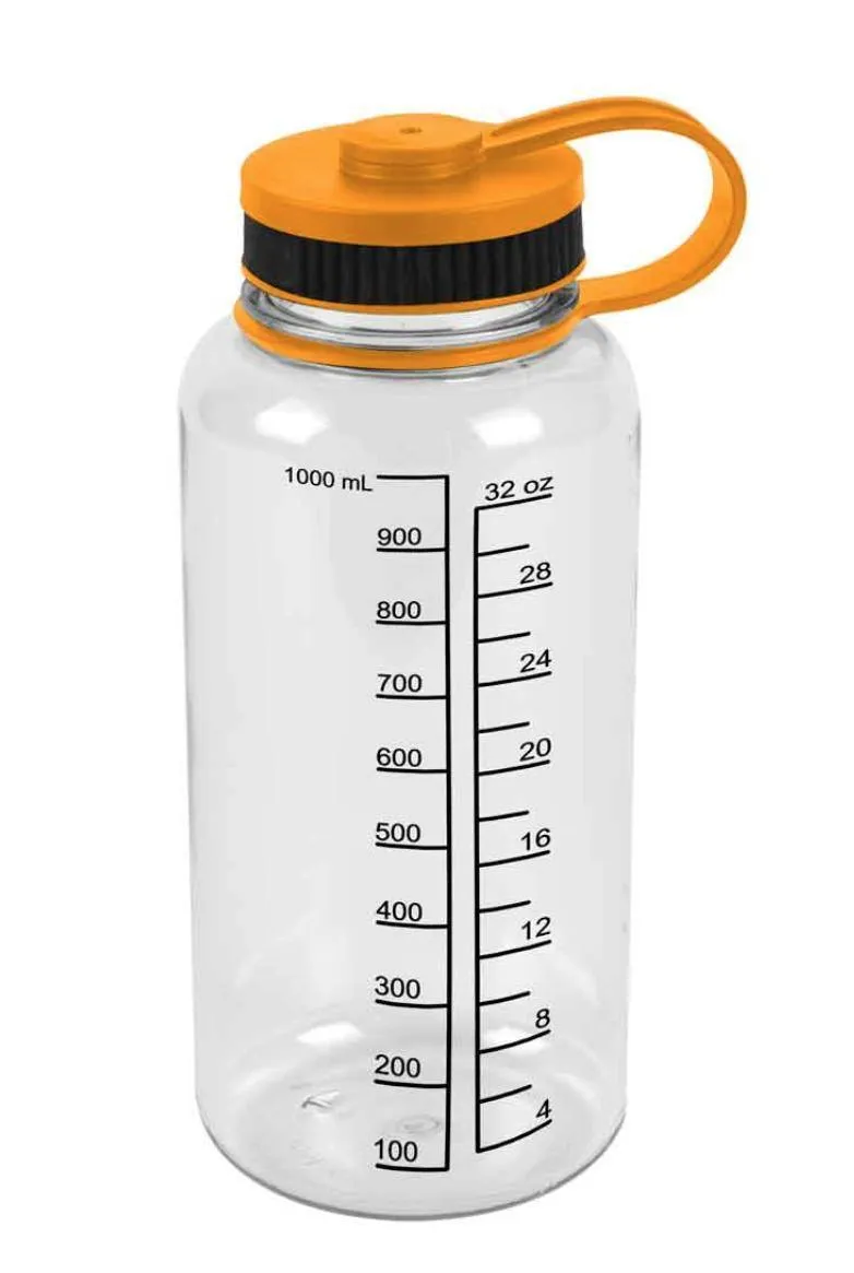 Water Drink Bottle Measurements Measure Mix Smoothies Shaker Fitness Sports 32oz