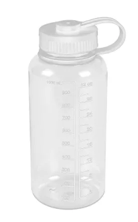 Water Drink Bottle Measurements Measure Mix Smoothies Shaker Fitness Sports 32oz