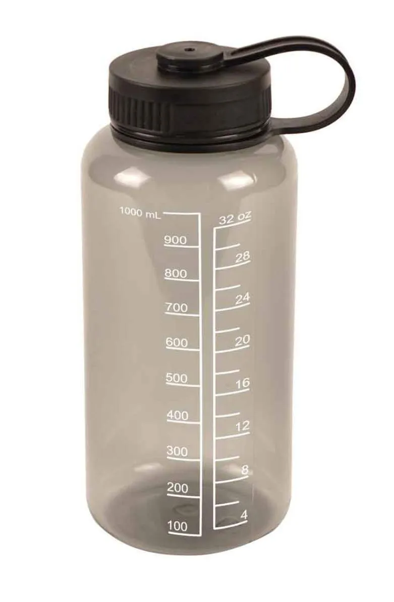 Water Drink Bottle Measurements Measure Mix Smoothies Shaker Fitness Sports 32oz