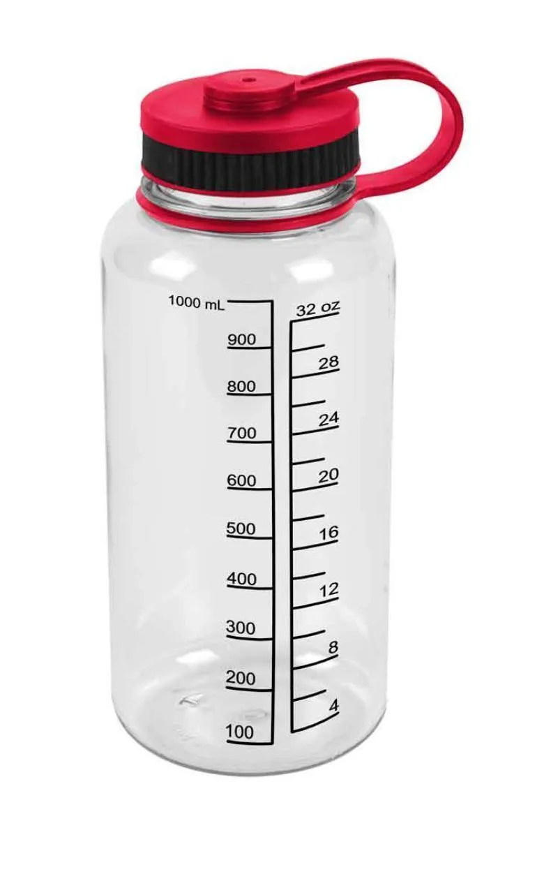Water Drink Bottle Measurements Measure Mix Smoothies Shaker Fitness Sports 32oz