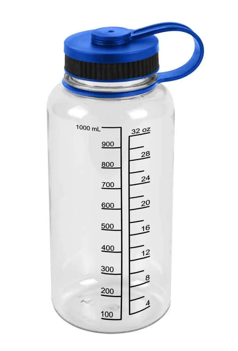 Water Drink Bottle Measurements Measure Mix Smoothies Shaker Fitness Sports 32oz
