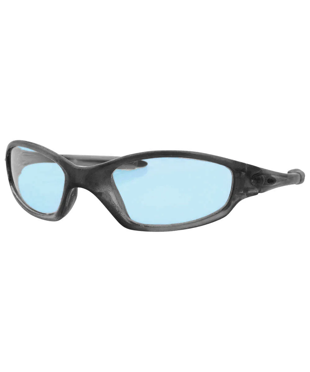 WIKKETTY Smoke/Blue Sports Sunglasses